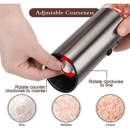 Rechargeable Electric Automatic Mill Pepper Salt Grinder