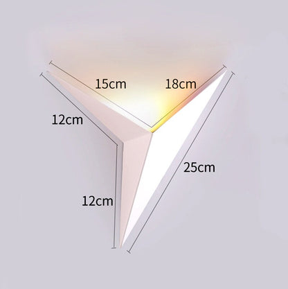 Led Wall Lamps Modern Minimalist Triangle Shape Nordic Style Indoor Stairs Lamps Living Room Lights Simple Lighting 3W AC85-265V