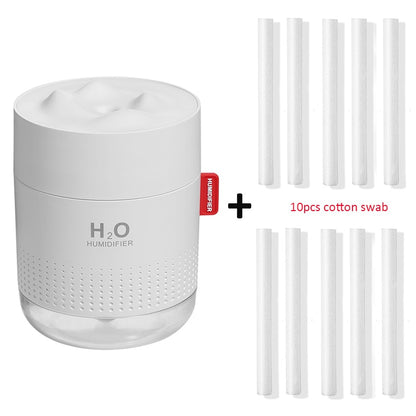 White Snow Mountain Humidifier, Ultrasonic USB Aroma Air Diffuser.