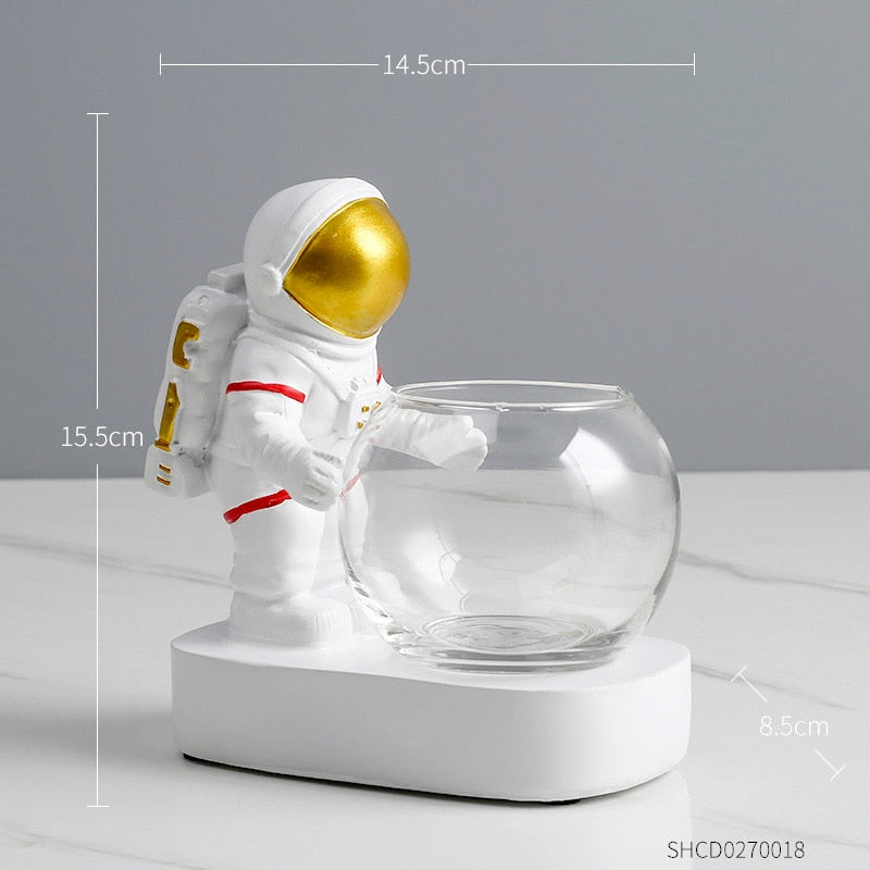 Astronaut Resin Decoration Plant Vase, Home Decor.