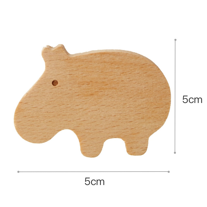 Wooden Hook, Creative Nordic Cute Animal, Wall Hanging Coat Hook Home Decoration.