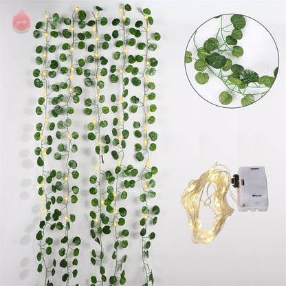 Artificial Ivy Hanging Leaf Garland Plant, Garden Decoration, Home Decor.