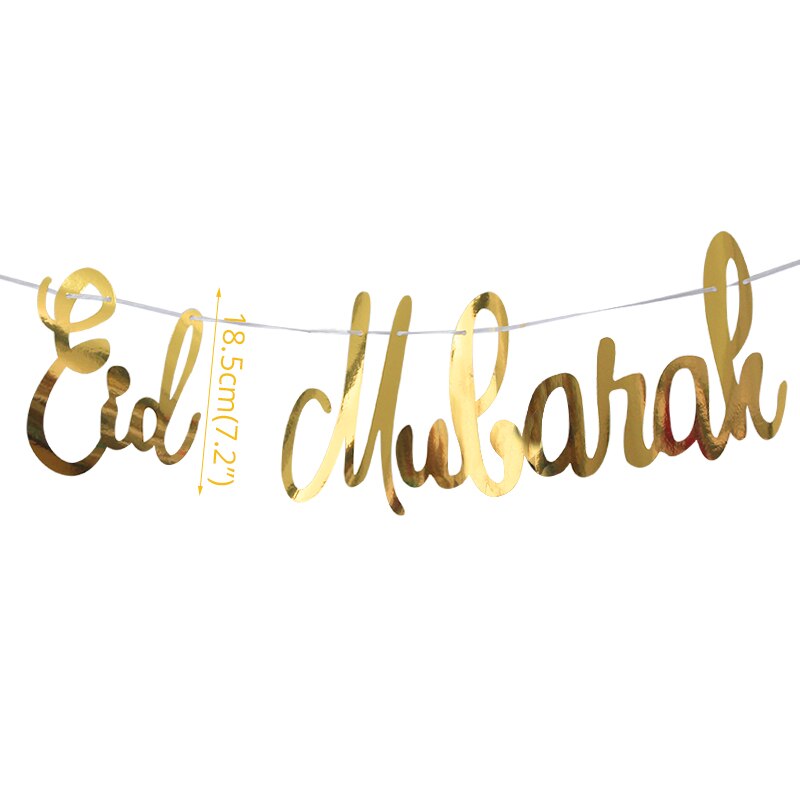 Islam Al Adha Eid Mubarak Banner Bunting Balloons 2022  Kareem Ramadan Decoration For Home Islam Muslim Event Party Supplies