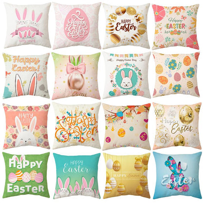 Happy Easter Decoration For Home Easter Rabbit Eggs Pillowcase Bunny Easter Party Decoration Supplies Easter Party Favor Gift