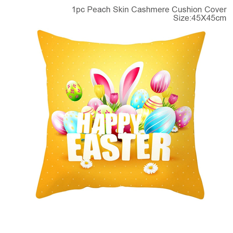 Happy Easter Decoration For Home Easter Rabbit Eggs Pillowcase Bunny Easter Party Decoration Supplies Easter Party Favor Gift