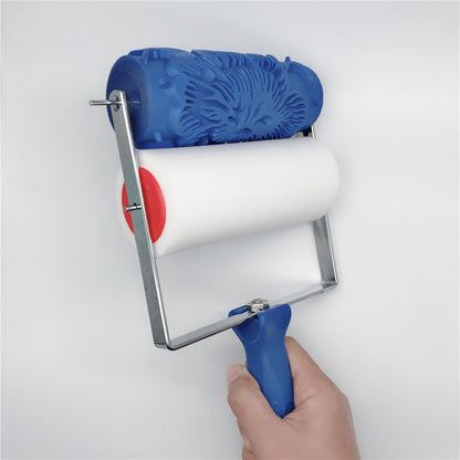 Wall Decoration Paint Roller 5&quot; Rubber Brush Tools Roll For Wallpapering Room House Wallpaper Modern Decor Painting Machine