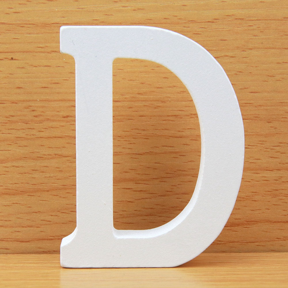 White Wooden Letters Home Decor, Wedding Decoration.