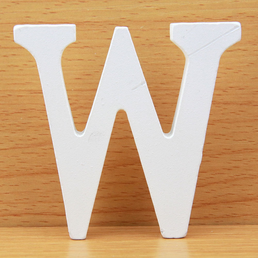 White Wooden Letters Home Decor, Wedding Decoration.