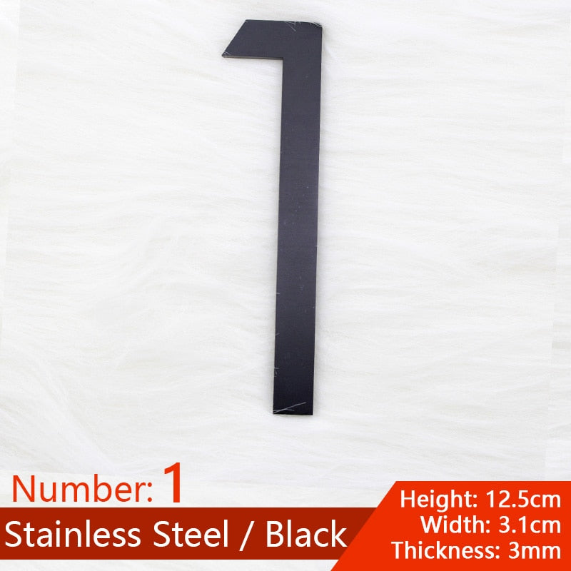 Stainless Steel House Number, Stickers Numbers of Apartments Door.