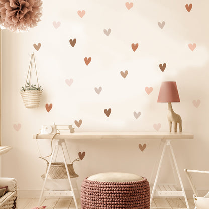 Hearts Creative Wall Sticker For Children Room, Nursery Wall Art Decals