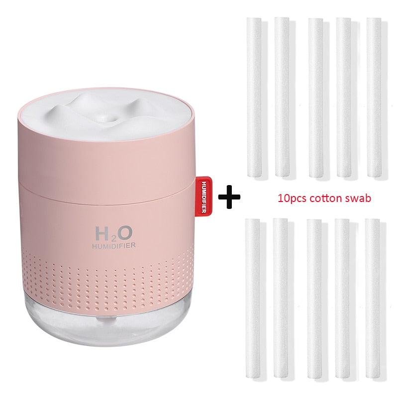 White Snow Mountain Humidifier, Ultrasonic USB Aroma Air Diffuser.