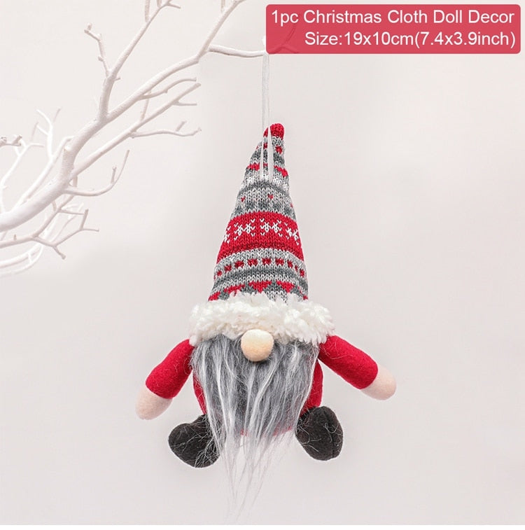 Gnome Christmas Faceless Doll Merry Christmas Decorations For Home Cristmas Ornament Xmas Navidad Natal New Year 2023