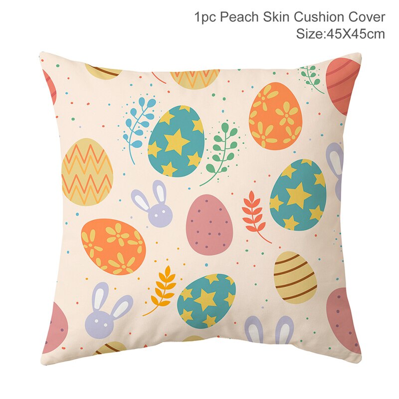 Happy Easter Decoration For Home Easter Rabbit Eggs Pillowcase Bunny Easter Party Decoration Supplies Easter Party Favor Gift