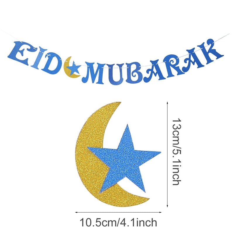 Eid Mubarak Banner Ramadan Decoration For Home Islamic Muslim Party Supplies Eid Al Adha Eid Ramadan Mubarak Gifts Kareem