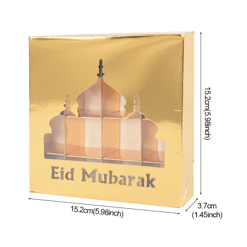 Eid Mubarak Gift Box, Candy Cake Chocolate Packaging Box.