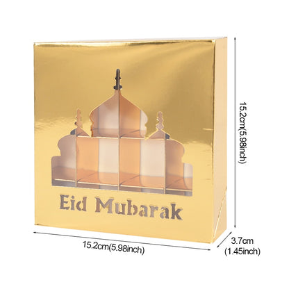 Eid Mubarak Gift Box, Candy Cake Chocolate Packaging Box.