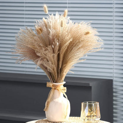 Natural Dried Pampas Grass Bouquet Boho Home Nordic Decor.