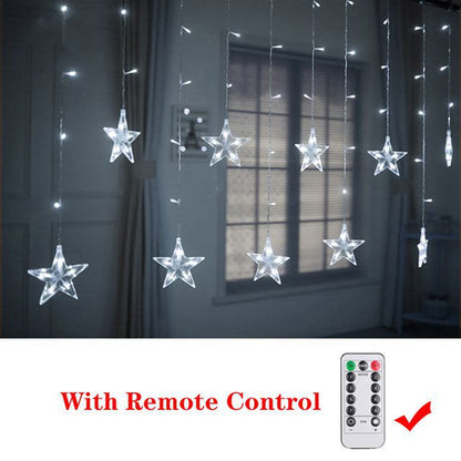 Ramadan Decoration 2023 Star Moon Led Curtain Garland String Light Islam Muslim Party Decor for Home Gift EID Mubarak Supplies