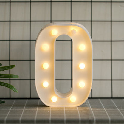 Luminous LED Letter Lights, Birthday Party Decorations.