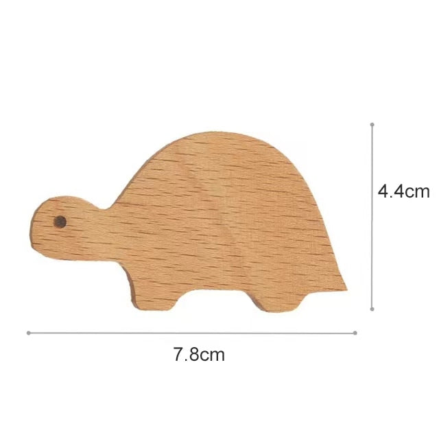 Wooden Hook, Creative Nordic Cute Animal, Wall Hanging Coat Hook Home Decoration.