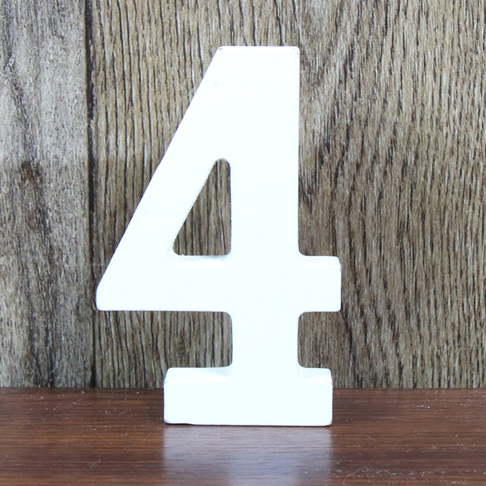 White Wooden Letters Home Decor, Wedding Decoration.