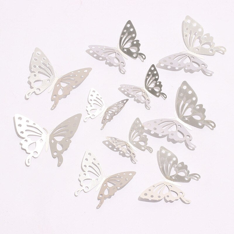 3D Wall Stickers, Hollow Butterfly Wall Stickers for Kids Rooms, Room Decoration