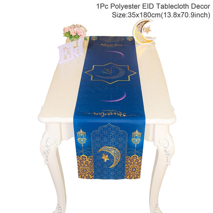 Islamic Tablecloth, Eid Decoration For Home, Muslim Party Supplies.