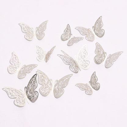 3D Wall Stickers, Hollow Butterfly Wall Stickers for Kids Rooms, Room Decoration