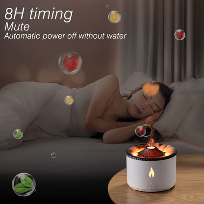 Creative Volcanic Flame, Aroma Diffuser, Portable Air Humidifier