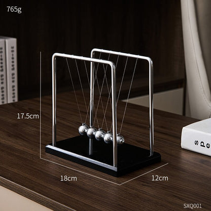 Office Desktop Decoration Development Educational Desk Toy Luminous Balance Steel Newton&#39;s Pendulum Physics Science Pendulum