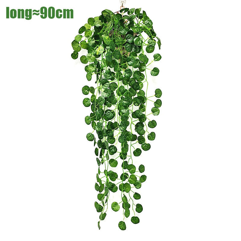 Artificial Plant Persian Fern Leaves, Wall Hanging Balcony Decoration