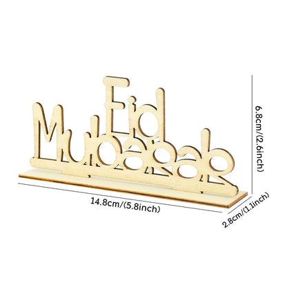 Eid Mubarak Wooden Ornament Ramadan Decorations For Home Islamic Muslim Party Supplies Eid Al Adha Favor Ramadan Kareem Gifts