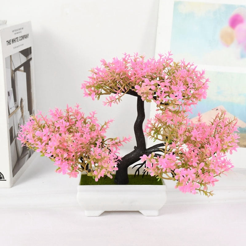 Artificial Plants Bonsai Tree Pot, Potted Ornaments For Home Decor