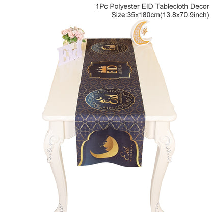 Islamic Tablecloth, Eid Decoration For Home, Muslim Party Supplies.