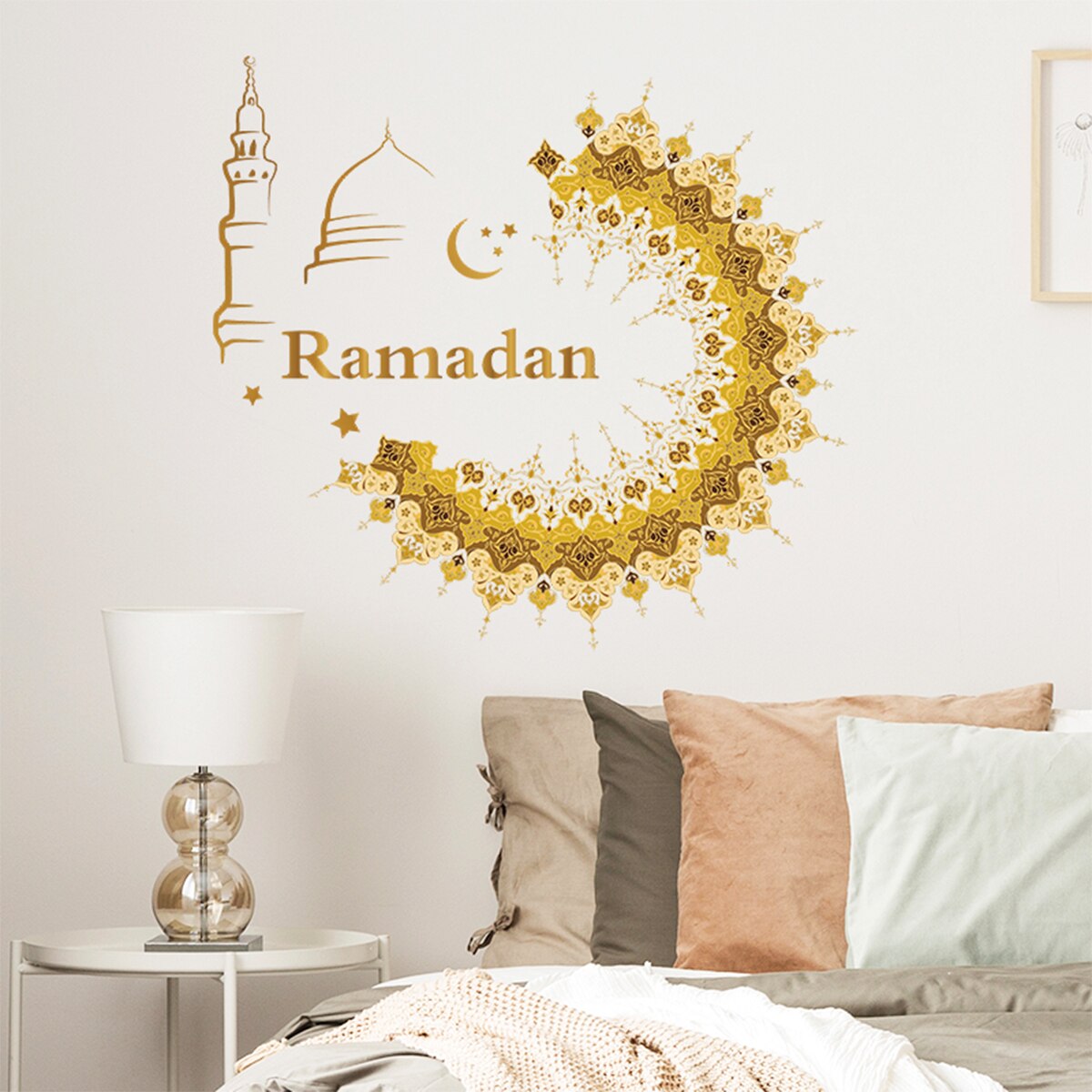 Eid Window Stickers Ramadan Decoration 2023 Eid Mubarak Decor for Home Ramadan Kareem Islam Muslim Party Supplies Eid Al-fitr