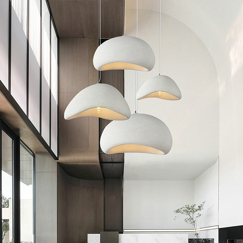 Japanese Wabi-Sabi Chandelier Modern Minimalist Dining Living Room Pendant Lights Bedroom Bar Designer Homestay E27 Hanging Lamp