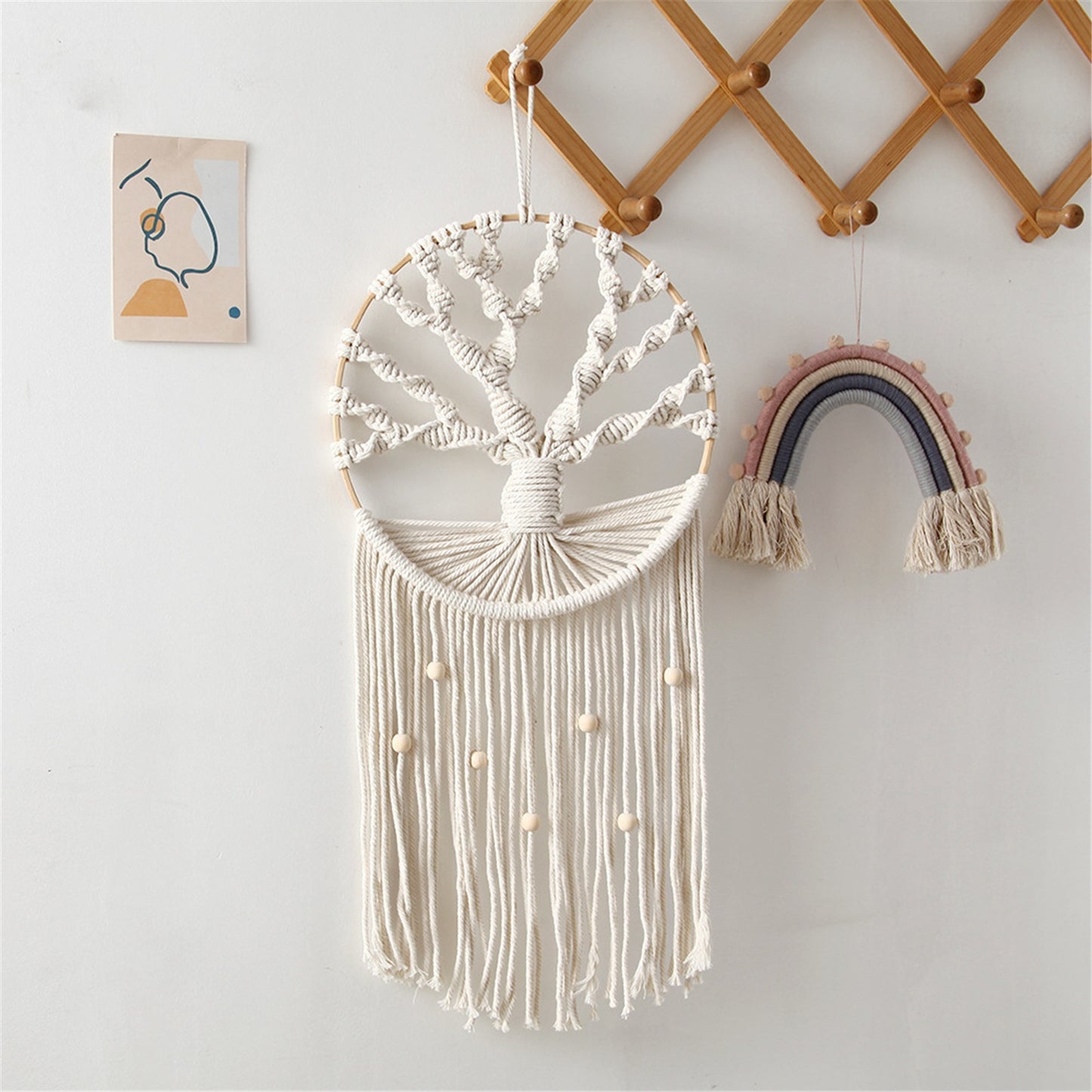 Big Dream Catcher For Wedding, Tree Of Life Wind Chimes.