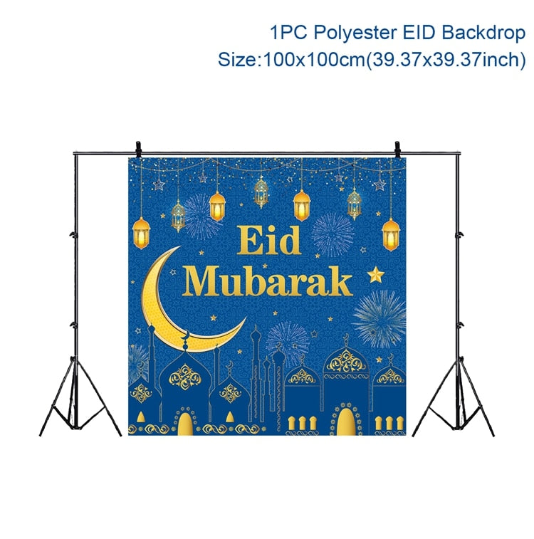 Eid Background Eid Mubarak Ramadan Kareem Backdrop Islam Muslim Party Supplies 2023 Ramadan Decoration For Home Eid Al-fitr Gift