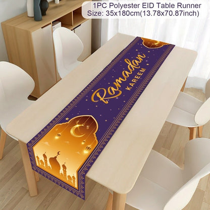 Islamic Tablecloth, Eid Decoration For Home, Muslim Party Supplies.