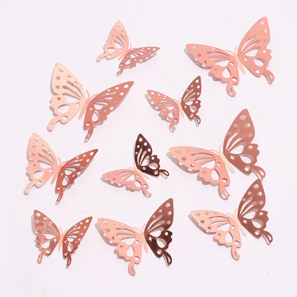 3D Wall Stickers, Hollow Butterfly Wall Stickers for Kids Rooms, Room Decoration