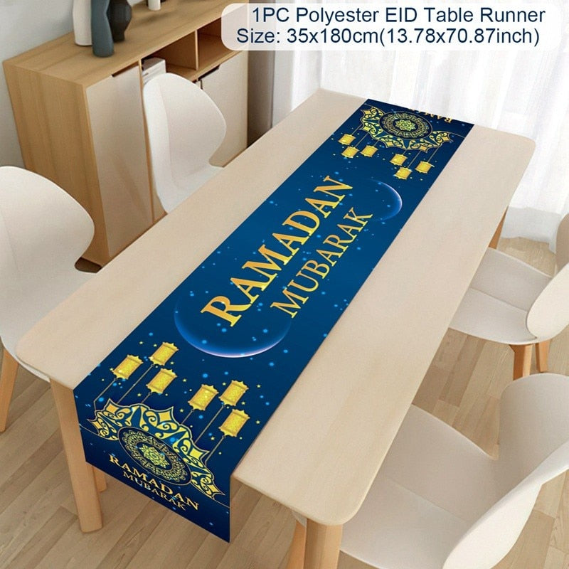 Islamic Tablecloth, Eid Decoration For Home, Muslim Party Supplies.