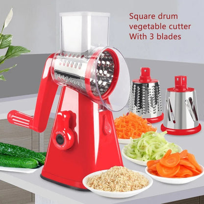 Manual Rotary Cheese Grater for Vegetable Cutter Potato Slicer Mandoline Multifunctional Vegetable Chopper Kitchen Accessories