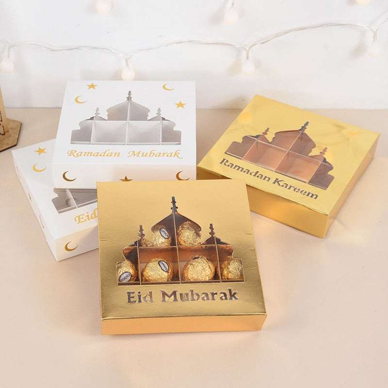 Eid Mubarak Gift Box Chocolate Candy Packaging Box.