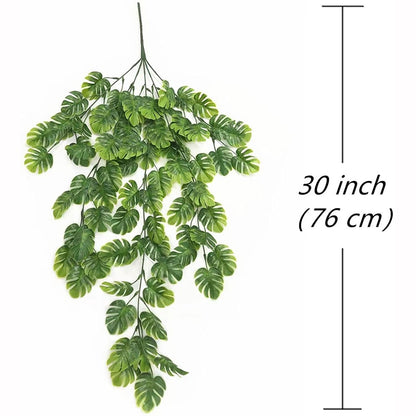 Artificial Plant Persian Fern Leaves, Wall Hanging Balcony Decoration