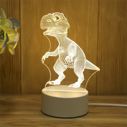 Kids Night Light 3D LED Night Lamp Creative Table Bedside Lamp Romantic Heart Bear Light Kids Gril Home Decor Christmas Gift