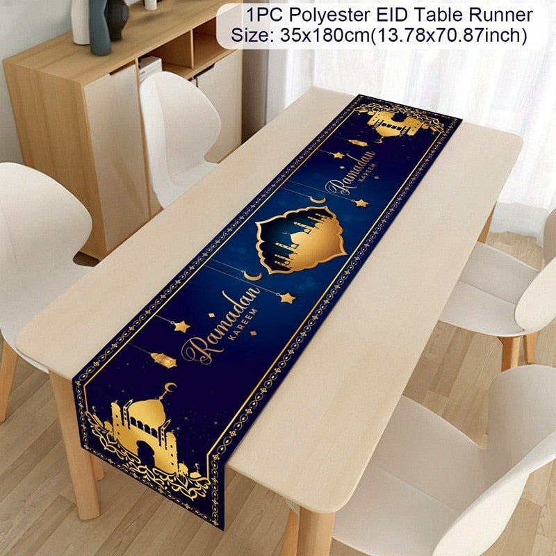 Islamic Tablecloth, Eid Decoration For Home, Muslim Party Supplies.