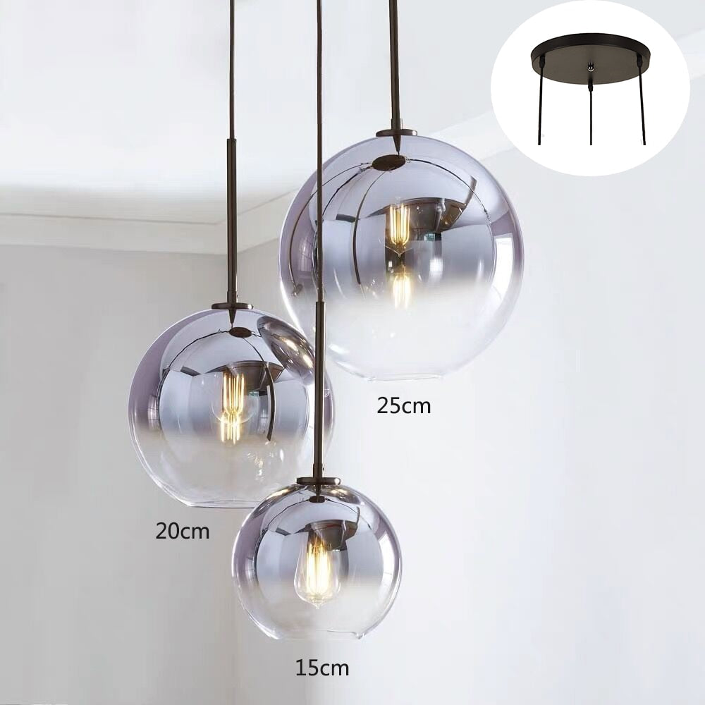 Modern Nordic Glass Light LED Hanging Lamp For Home