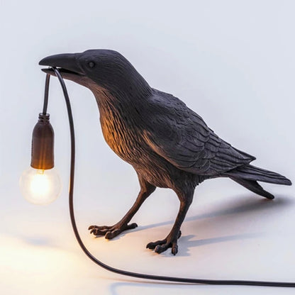 Resin Lucky Bird Crow Wall Lamp Table Lamp Night Light Bedroom Bedside Living Room Wall Lamp Home Decoration