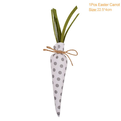 Easter Carrots Ornaments Hanging Pendant For Easter Home Decorations