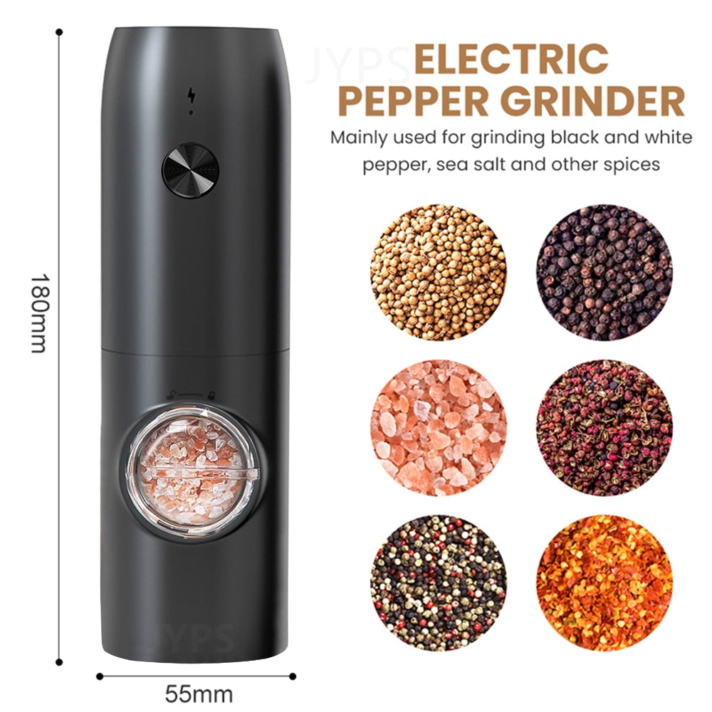 Automatic Pepper Grinder, USB Rechargeable Kitchen Tool